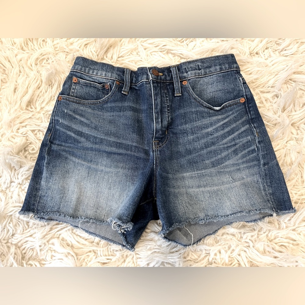 madewell high rise denim short